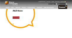 Desktop Screenshot of mineraltechnologies.com